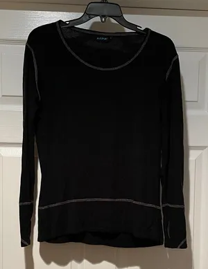 Kuhl Black Long Sleeve Top with Contrast Stitching thumbnail 1