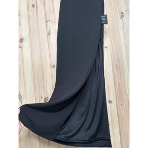 NWT Lulus Perfected Poise Black Bow Cutout Column Maxi Dress Whimsigoth Party M thumbnail 5