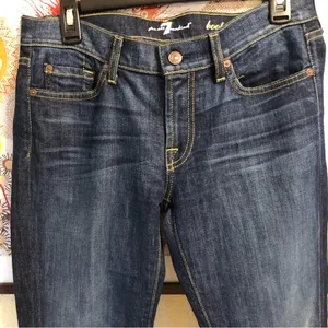 7 For All Mankind Bootcut Dark Wash Stretchy excellent condition Jeans 29 thumbnail 3