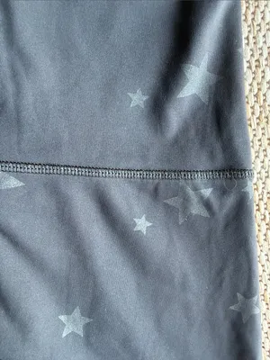 aerie Black High-Rise Star Print Leggings 1554 LGW2 thumbnail 2
