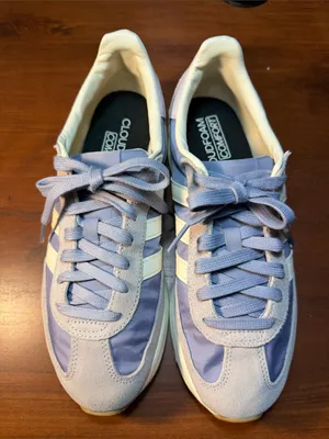 adidas Women's Lavender and White Retro Trainer thumbnail 2