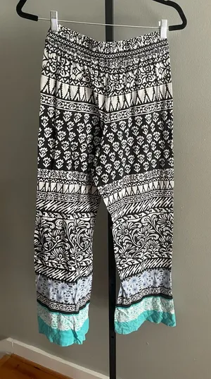 Anthropologie E by Eloise Printed Lounge Pajama Pants Size Medium thumbnail 1