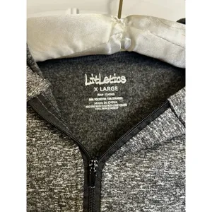 Litletics Gray Full Zip Women’s Hooded Performance Jacket XL Stretch Athleisure thumbnail 3