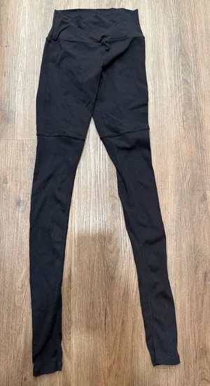 Alo Yoga Goddess High Waisted Ribbed Leggings Black Women XS W5424R‎ thumbnail 1