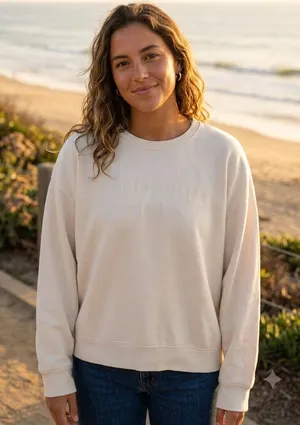 Bohme "California" Volleyball 1992 Sweatshirt in Bone Size XL thumbnail 1