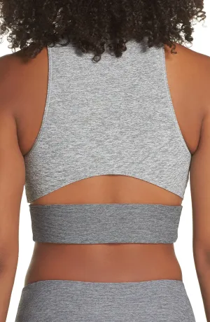 Outdoor Voices Tri-Tone Slashback Crop Top - Heathered Grey - XS thumbnail 4