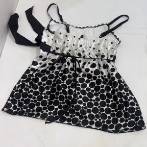 Heart Soul Polka Dot Satin Y2K Coquette Indie Sleaze Camisole Medium thumbnail 13