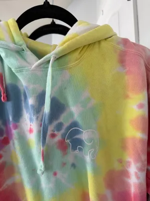 Tie-Dye Ivory Ella Hoodie thumbnail 2