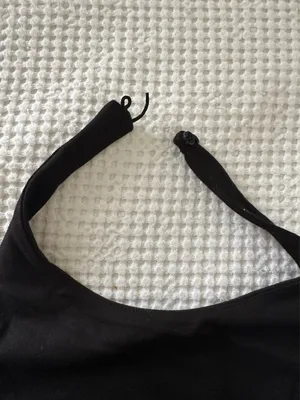 ZARA Halter Neck Bodysuit Black thumbnail 2