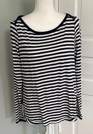 We The Free‎ Striped Long Sleeve Cotton Top Long Sleeve Shirt Small thumbnail 1