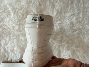 Vans Sk8-Hi White Canvas High Top Sneakers Women's Size 7 thumbnail 5