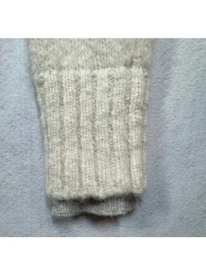 J.Crew Alpaca Merino Wool Cashmere Turtleneck Sweater Ivory Cream Womens Small S thumbnail 6