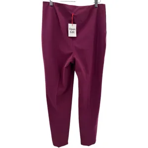 Open Edit Plum Purple‎ Tapered Pants Size Med NWT Career Stretch Workwear Modern thumbnail 3