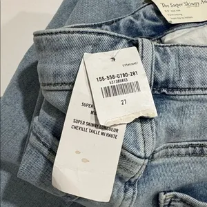 Abercrombie & Fitch Light blue The super Skinny Ankle Jeans NWT thumbnail 6