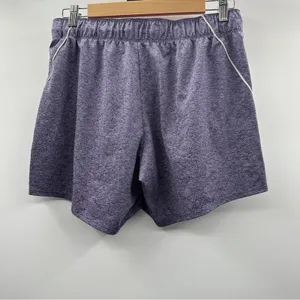 Nike Pro Dri Fit‎ Heather Purple Mid Rise Activewear Shorts Size S thumbnail 2