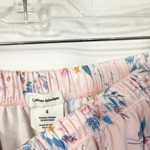 Catherine Malandrino Small Pajama Set Pink‎ Floral Short Sleeve Pants Soft 1698 thumbnail 10