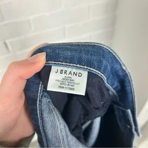 J Brand Alana High Rise Cropped Distressed Skinny Jeans Size 34 thumbnail 4