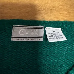 Vintage Catalina raffles collection Christmas sweater wool blend m thumbnail 3