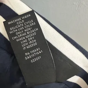 Lane Bryant Navy and White Striped Blazer Moto Zip 18 New thumbnail 5