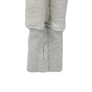 NWT Pam & Gela Rib Cross Neck Sweatshirt Heather Grey Pullover Top S thumbnail 5