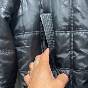 Mango Black Belted Puffer Jacket thumbnail 4