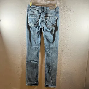 1285 | BKE Payton Slim Bootcut Contrast Stitch Denim Jeans Blue‎ Womens 26R thumbnail 2