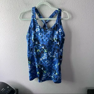 Lululemon Kanto Catch Me Tank Windy Blooms Sapphire thumbnail 4