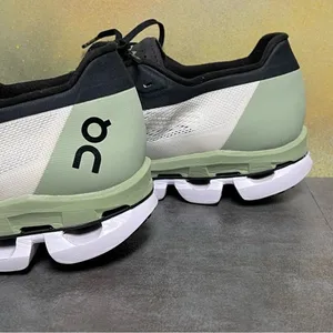 On Cloudboom 1 Women's Running Shoes in White/Black/Green Size 10 thumbnail 15