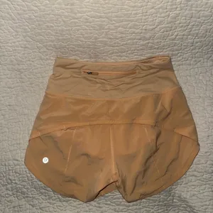 Lululemon‎ Speed Up High-Rise Lined Short Summer Glow Size 0 4” thumbnail 2