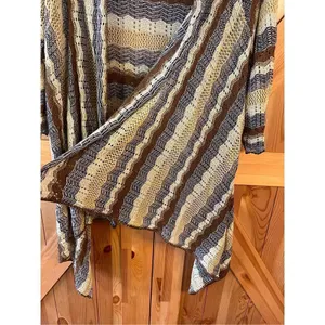 Two-One-Two NY 3/4 Sleeve Open Front Cardigan Women’s Sz Large (1888) thumbnail 4
