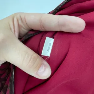 Kay Unger Red Silk Shift Floral Maxi Dress Deep Red Sleeveless V Neck‎ Holiday thumbnail 8