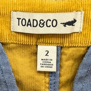 Toad & Co Mini Skirt Womens 2 Golden Cruiser‎ Corduroy Button Front Retro Preppy thumbnail 8