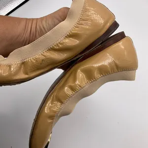 Tory Burch Creamy Beige Leather Ballet Flats‎ thumbnail 2