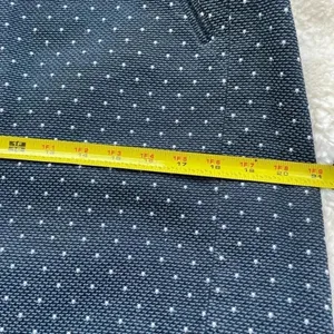 Loft black and blue skirt with white dots, front pockets and‎ zipper, size 12​ thumbnail 7