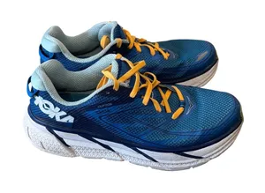 Hoka one one W Clifton 3 Blue orange running‎ athletic shoe 1019755 baib thumbnail 1