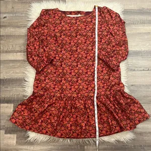 NWT Free People ‘The Avenue’ floral stretch cotton scoop back mini dress XL thumbnail 6