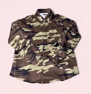 Women’s Camo Button-Down Shirt - Brown/Olive thumbnail 1