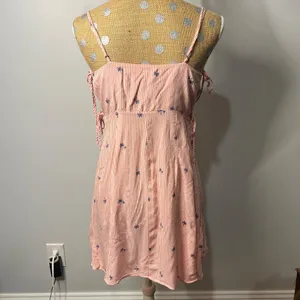 Free People Palm Tress Print Sleeveless Mini Dress Sz M thumbnail 3