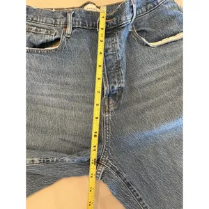 PacSun Stretch Dad Jeans Women’s Size 30/28.5" inseam Ankle Slit Button Fly EUC thumbnail 5