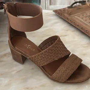 Diba True‎ Can’t Wait Sandal Women’s Size 8 Shoe Woven Brown Tan Leather thumbnail 4