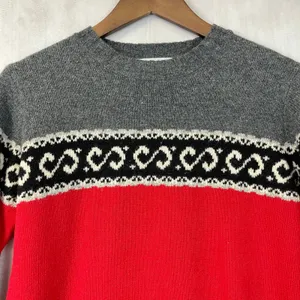 NorthWestBlue Women Fair Isle Lambswool Sweater Size S Nordic Apres Ski‎ Cabin thumbnail 3