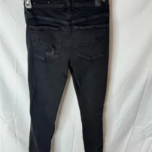 American Eagle Outfitters Black Distressed Jeans thumbnail 2