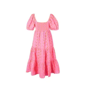 NWT Lilly Pulitzer Kina Midi in Pink Isle Psychedelic Swirl Eyelet Dress 8 $268 thumbnail 6