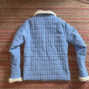 Vtg Cherokee Blue Quilted Faux Fur Trim Jacket thumbnail 6