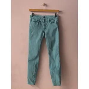 GAP Women's Teal Low Rise Skinny Jeans Size 24 thumbnail 11