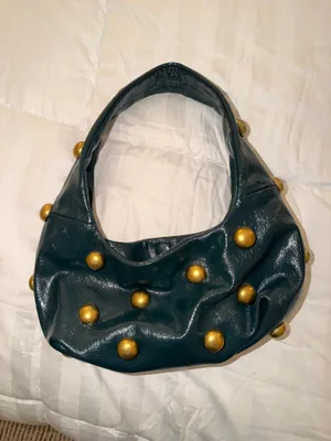 Zara studded purse green thumbnail 2