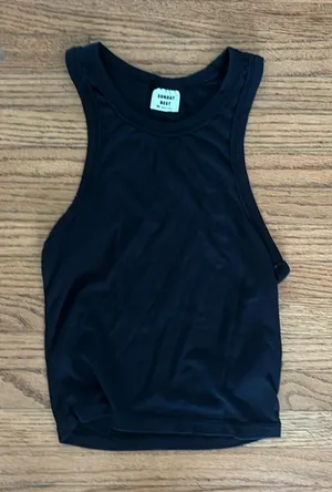 Sunday Best Black Tank Top Size XS thumbnail 1