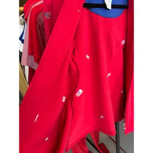 Womens Red Zip Up Hoodie‎ American Flag Embroidered Sweatshirt Jacket thumbnail 10