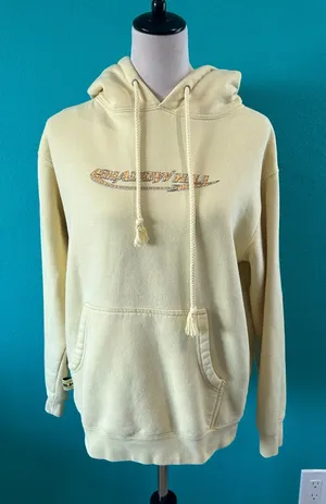 Shadow Hill USA Soft Yellow Pullover Hoodie Loungewear Athleisure Size S thumbnail 1