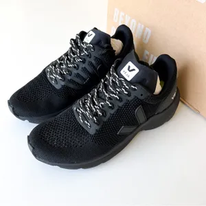 Veja Marlin V-Knit Sneakers Tennis Shoes in Full Black NIB thumbnail 3